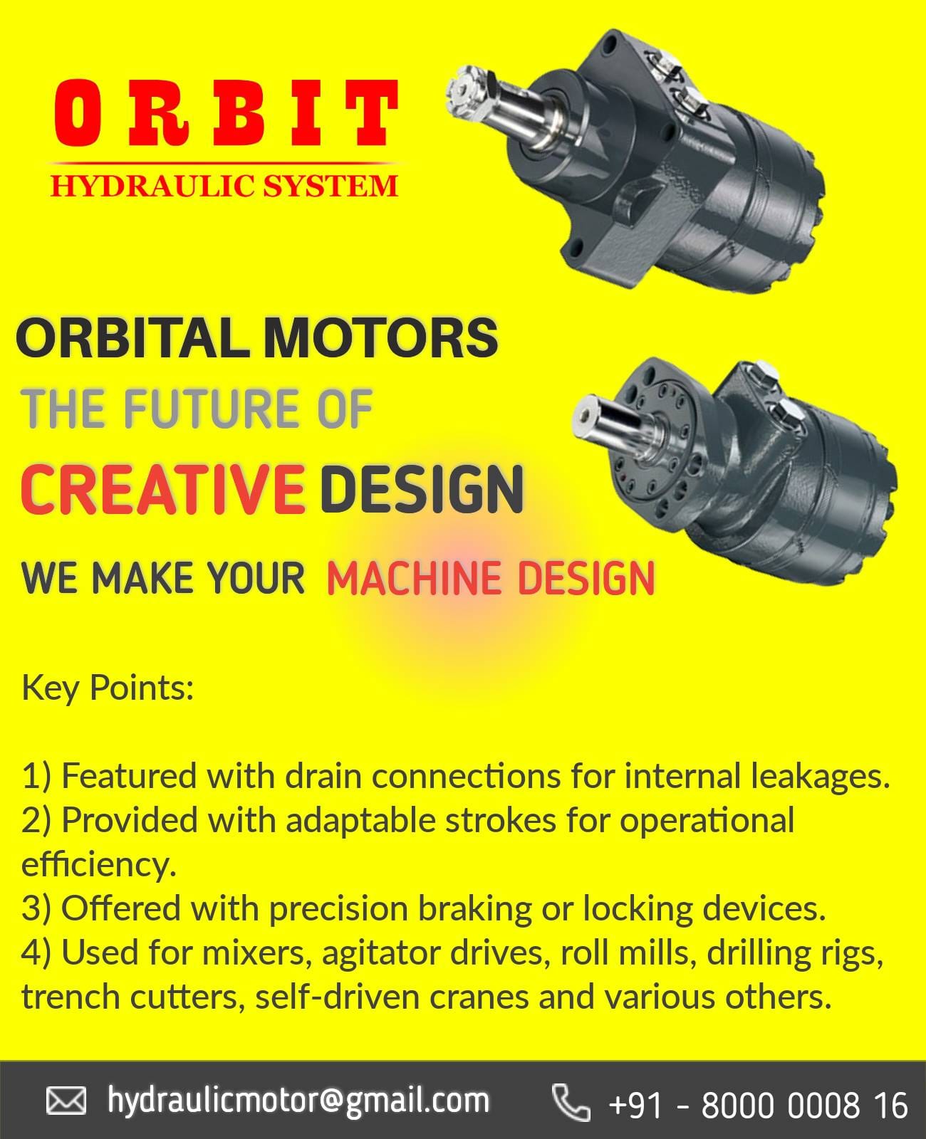 White Motor Impro Hydraulic Motor in India RE-510-and-DR-610-Series-Motor-Brake-Repair-Instructions-With-B-Mount-Housing In Ahmedabad Mumbai Pune Chennai Thane Coimbatore India